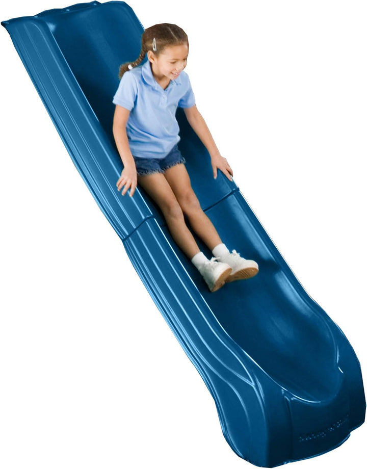 NE 4701 Summit Slide 2Piece Plastic Scoop Slide for 4' Decks, Blue