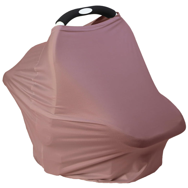 Breathable Car Seat Cover for Babies – Multi-Purpose Soft Rayon Nursing Cover for Breastfeeding, High Stretchy Infant Carseat Canopy, Stroller Cover (Smooth Rayon, Roman Green)