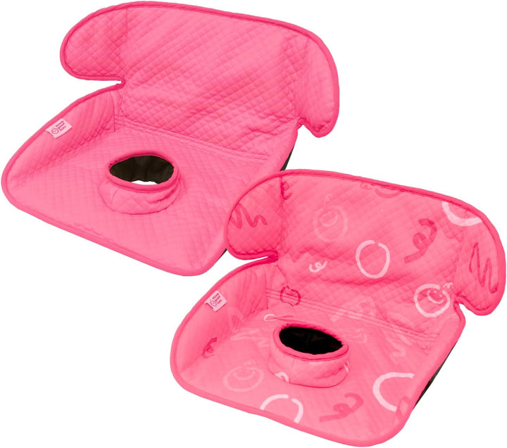 Black Piddle Pad 2-Pack – Waterproof Car Seat & Stroller Protector for Potty Training Toddlers & Babies, Machine Washable, Anti-Slip Backing, Universal Fit