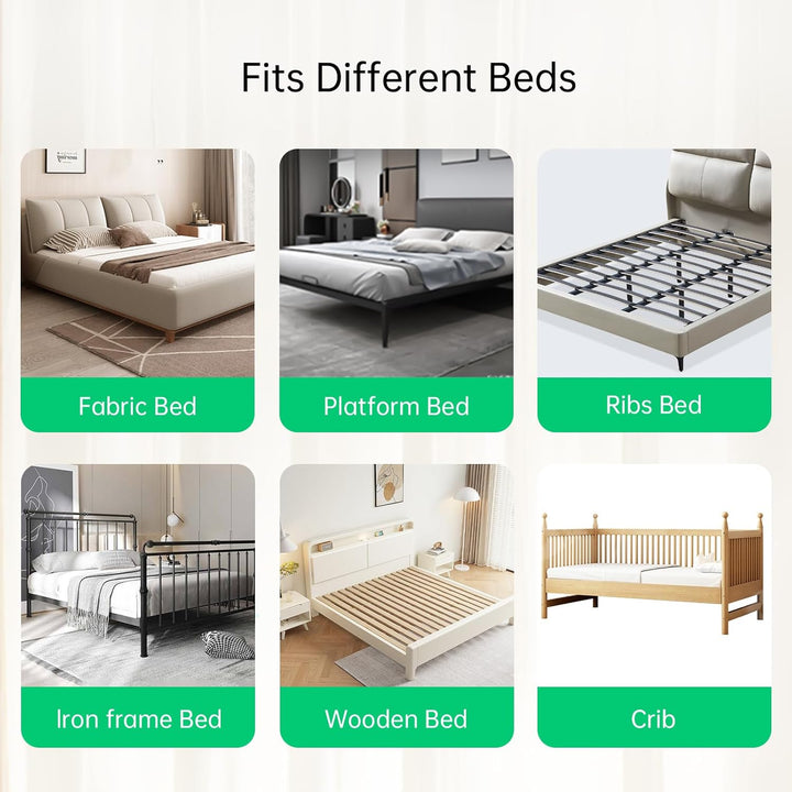 Folding Bed Rail for Toddlers,Baby Bed Rail Guard with Reinforced Anchor Safety System,Fit Bunk,Full Size,Queen,King,Twin(Grey,71"X23.6")