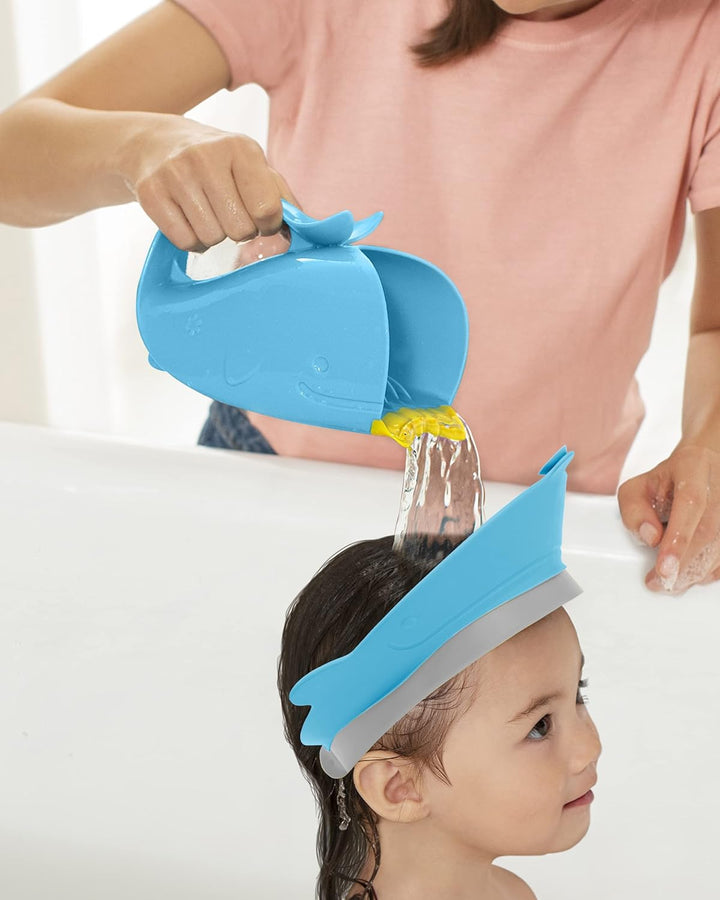 Baby Shower Cap Shield, Moby Bath Visor for Baby and Kids 9M +, Blue