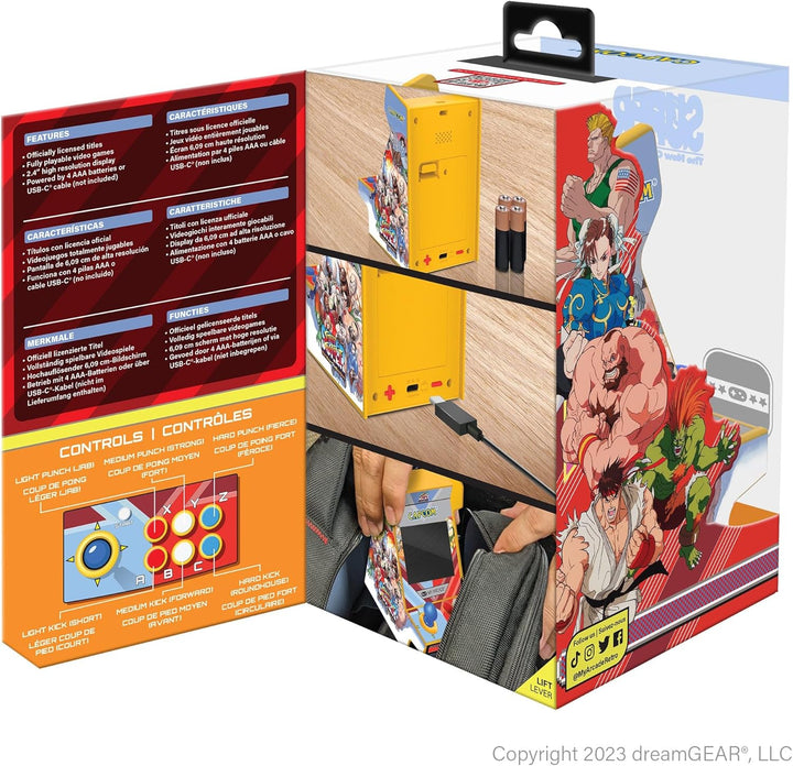Super Street Fighter II Nano Player Pro: 2 Games in 1, 4.8" Video Game Collectible