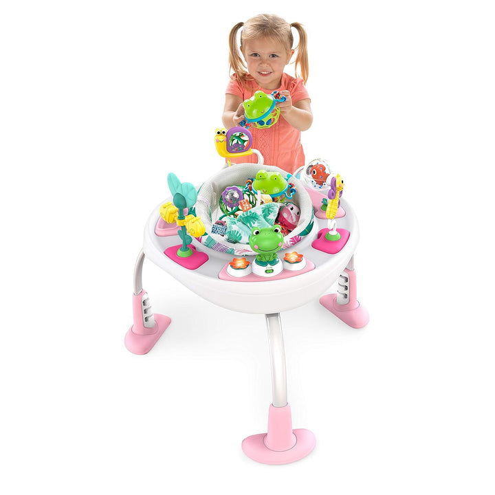 Bounce Bounce Baby 2-In-1 Activity Jumper & Table - Playful Palms