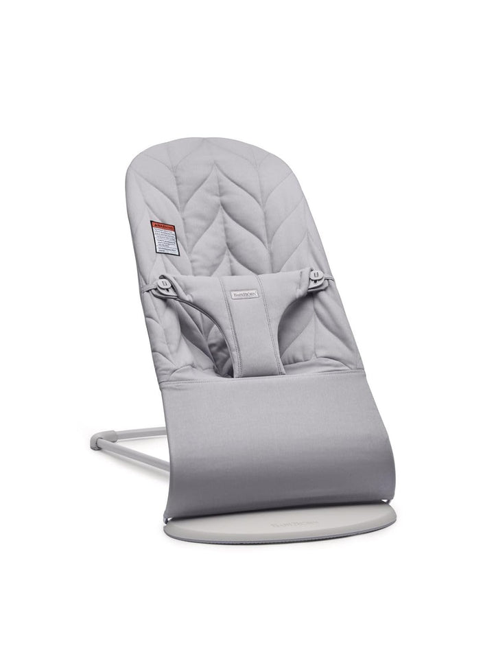 Bouncer Bliss, Sand Gray, Woven, Classic Quilt | 2-In-1 Adjustable Baby Bouncer Seat and Toddler Chair, Newborn to Toddler (8-29 Lbs), 4 Positions, Lightweight & Portable