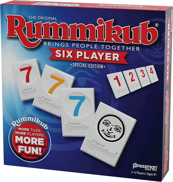 Rummikub Six Player Edition - the Classic Rummy Tile Game - More Tiles and More Players for More Fun! by  , Blue