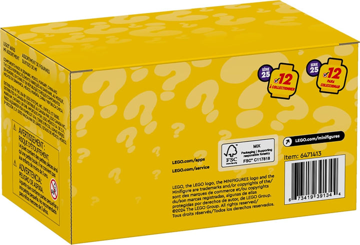 Minifigures Series 25 6 Pack, Mystery Blind Box, Includes 6 Surprise Minifigures, Collectible Gift for Boys, Girls and Kids Ages 5 and Up, 66763