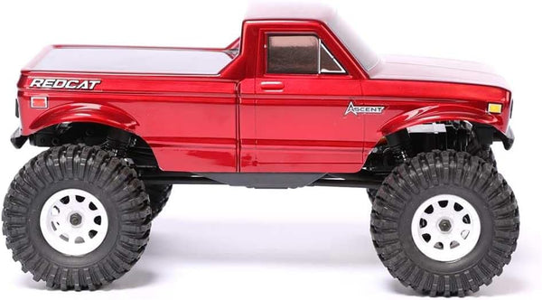 Redcat Ascent-18 1/18 Scale Rock Crawler – High-Torque Mini RC Crawler with Portal Axles, 4WD, Waterproof Electronics, Lipo Battery, RTR – Off-Road Hobby-Grade Remote Control Truck (Red)