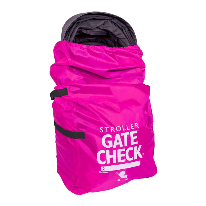 Gate Check Bag for Single & Double Strollers - Travel Bag for Airplane, Fits Most Standard Baby Strollers, Airport Accessories for Gate Check, Flying Essentials - Red