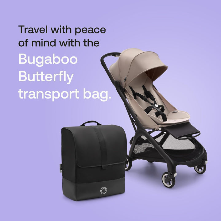 Butterfly Transport Bag Butterfly Stroller - Easy for Travel or Storage - Black