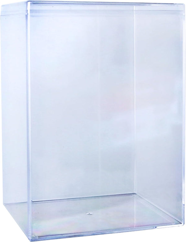 2-Pack Clear Hard Plastic Premium Funko Pop Protector Display Cases for 4" Figures, Made in USA, Stackable Display Cases by