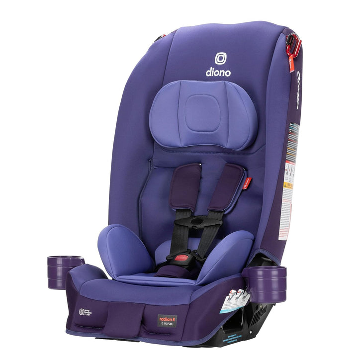 Radian 3R Safeplus, All-In-One Convertible Car Seat, Rear and Forward Facing, Safeplus Engineering, 10 Years 1 Car Seat, Slim Fit 3 Across, Black Jet