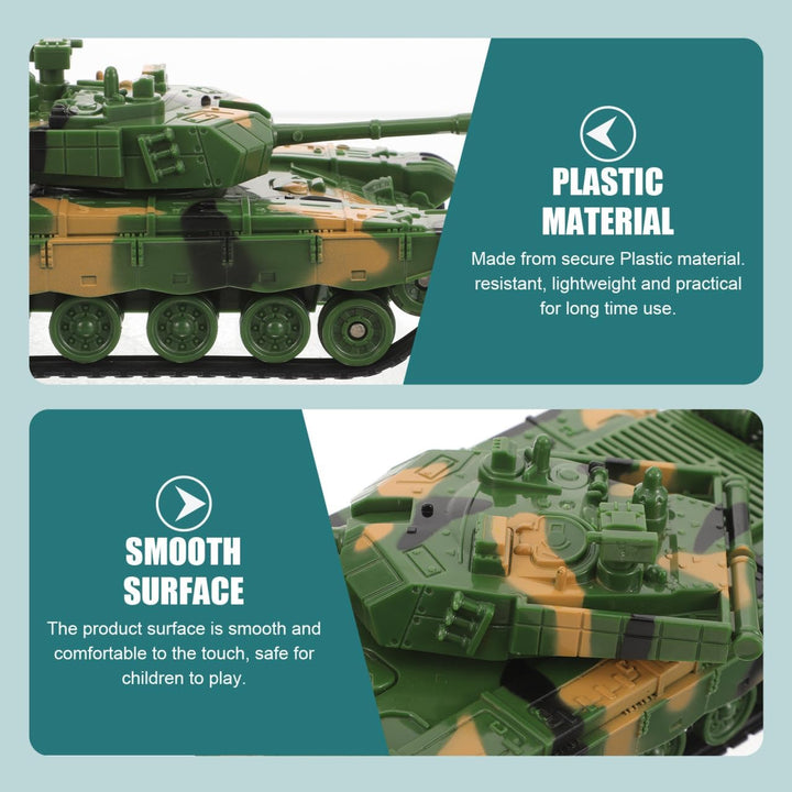 Tank Models Plastic Tanks Kids Toys Vehicle Toys Deck Decor for Kids Boys Girls