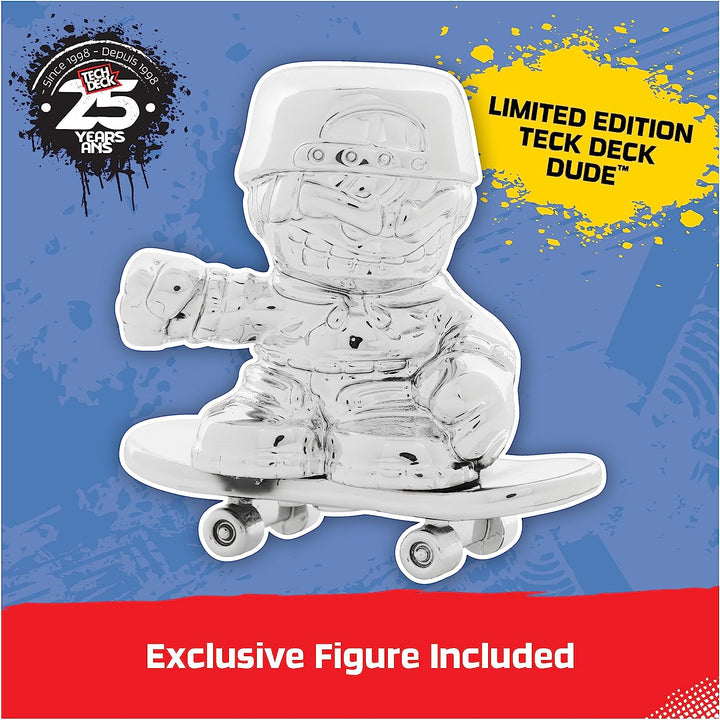 , 25Th Anniversary 8-Pack Fingerboards with Exclusive Figure, Collectible and Customisable Mini Skateboards, Kids’ Toys for Ages 6 and Up