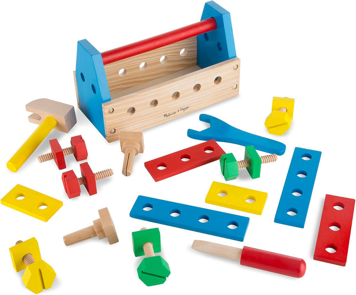 Take-Along Tool Kit Wooden Construction Toy (24 Pcs)