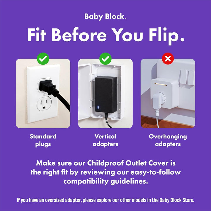 Award Winning Childproof Electrical Outlet Lock Box | Phone Charger Lock Wall Outlet Covers Box | Outlet Covers Baby Proofing | Plug Cover | Baby Outlet Covers | Child Safety