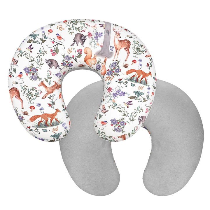 Nursing Pillow Cover 1 Pack, Removable Nursing Pillow Cover for Breastfeeding Pillows, Super Soft Comfortable Slipcover for Boy and Girls, Purple Floral