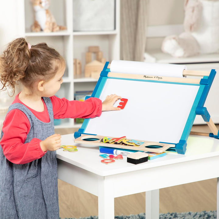 Deluxe Double-Sided Tabletop Easel, Arts & Crafts, 42 Pieces, 17.5” H X 20.75” W X 2.75” L, Great Gift for Girls and Boys 3, 4, 5 Year Olds and Up