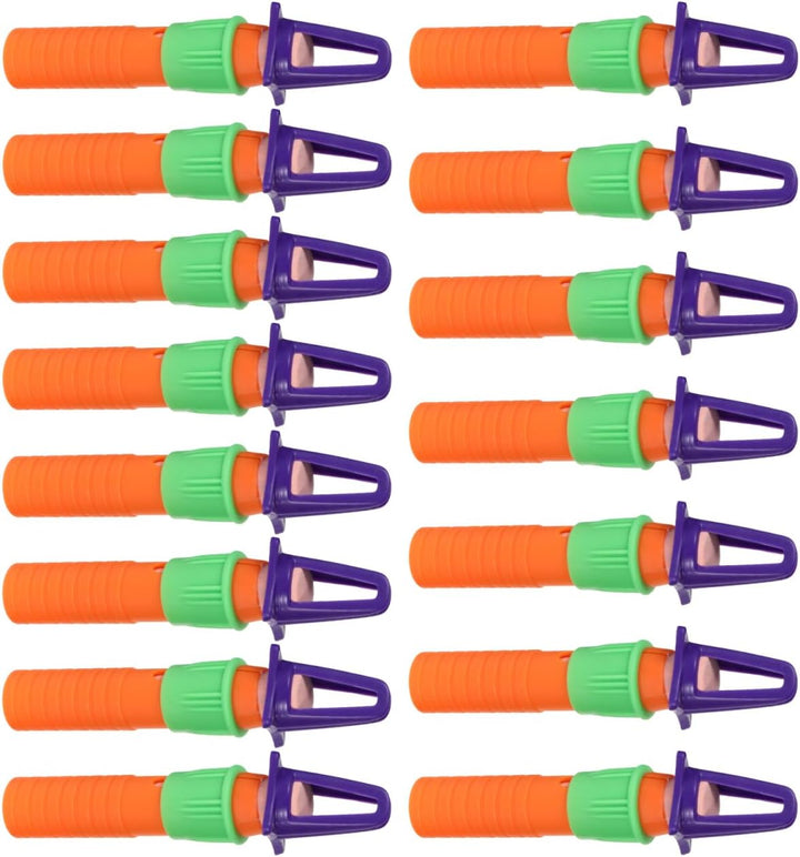 2Sets Crayon Sharpener Plastic Crayon Cap Drawing Drawing Stick Extender Oil Pencil Sharpener 15Pcs*2