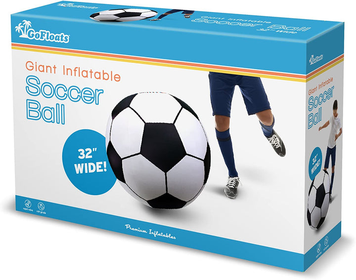 Giant Inflatable Soccer Ball - Made from Premium Raft Grade Vinyl, Black & White 2.5 Ft