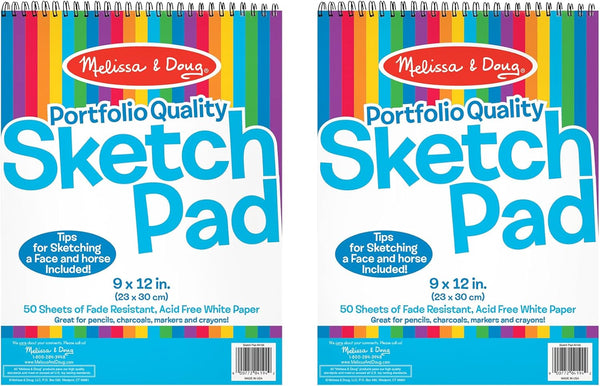 Sketch Pad (9 X 12 Inches) - 50 Sheets, 2-Pack - FSC Certified