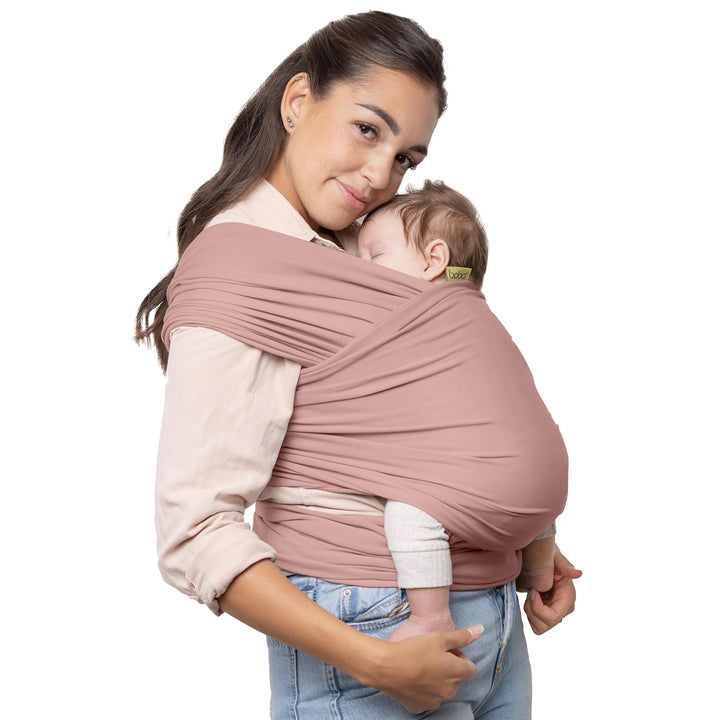 Baby Wrap Carrier – Original Baby Sling Carrier for Newborns (7–35 Lbs), Soft, Secure, Hands-Free & Ergonomic, Ideal for Comfortable Bonding, New Parents (Grey)
