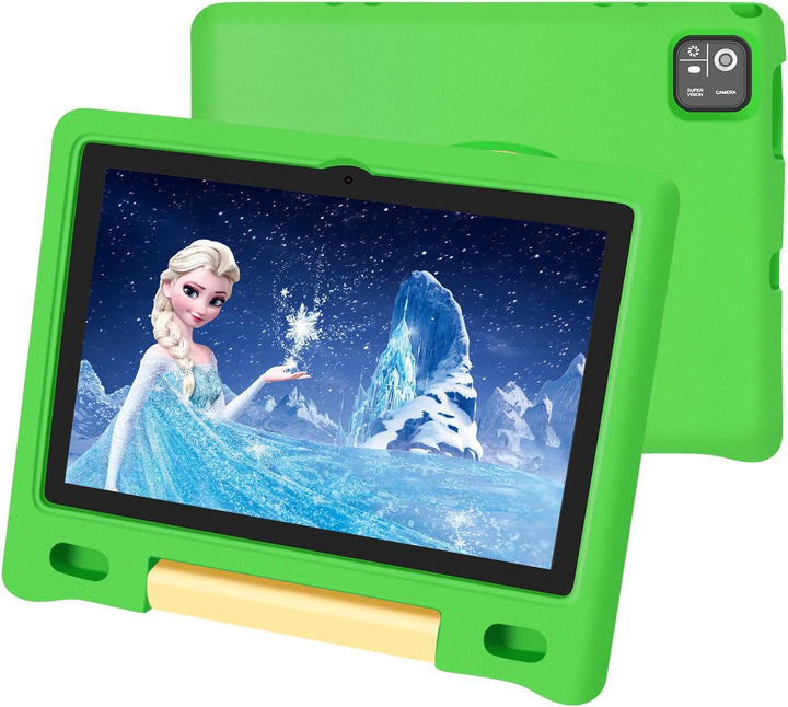 Kids Tablet, 10.1 Inch IPS HD Touchscreen Android 14 64 GB Storage, 8GB (4+4 Virtual) RAM, Octa Core Tablet for Kid with Kid-Proof Case, Parental Controls, 12-Hr Battery, Wifi, GPS – Pink