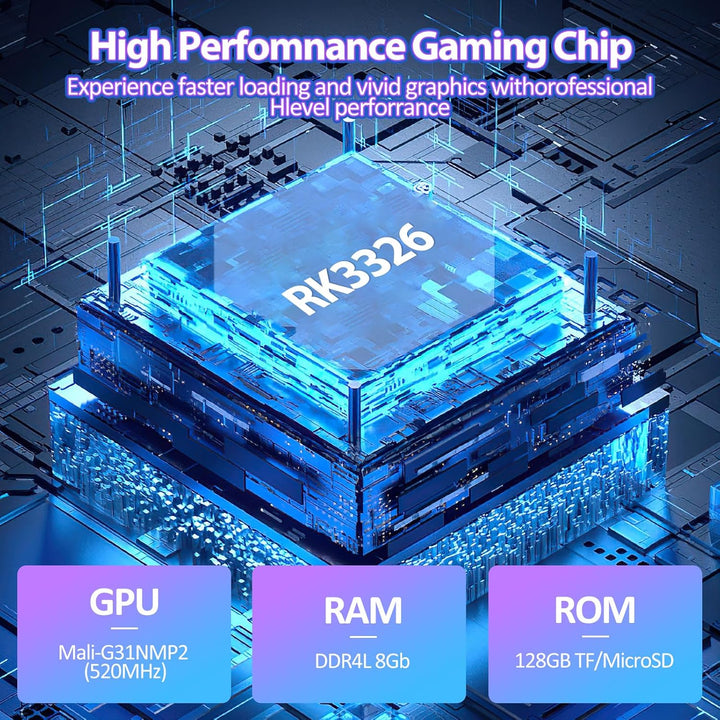 Upgraded XF40H Handheld Game Console, Retro Gaming Console Preloaded Classic Games with Multiple Emulators, 4.0 Inch 4K HD IPS Screen Open Source Linux System, Pocket Video Gaming (Black-128G)