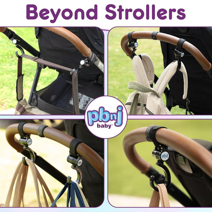 Stroller Hooks 2 Pack Organizer Clip Travel Purse Shopping Diaper Bags