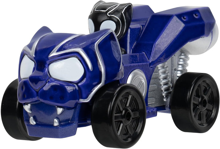 Marvel Spidey and Friends 4-Pack Die-Cast Vehicles - Includes Spidey, Ghost-Spider, Black Panther, Miles Morales - Superhero Toys for Kids 3+
