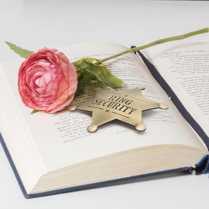 Ring Security Badge Metal Ring Bearer Gift Wedding Accessories for Party, Rehearsal, Kids, Boys, Wedding Souvenirs