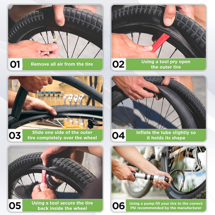 Inner Tube Tire Replacements (2 Pack, 12.5” X 1.75/2.25) for Kids Bike & Jogging Stroller, Compatible W/All Brands: Bob Revolution Flex/Pro/Se/Su, Graco, Go Jogging & More