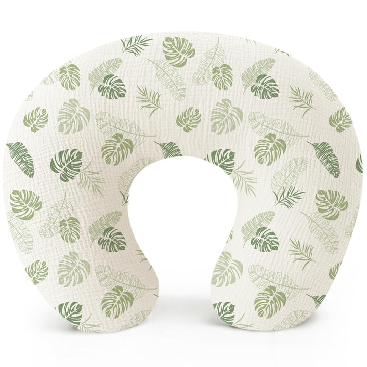 Muslin Nursing Pillow Covers, 100% Cotton Soft & Adorable Covers for Breastfeeding Pillows, Slipcovers for Newborn Baby Boys & Girls