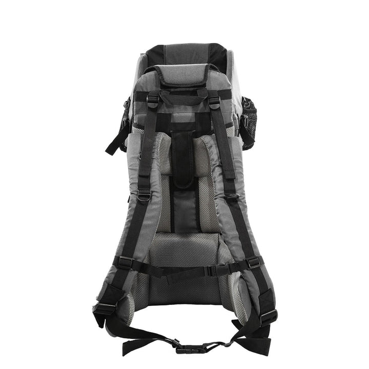 Cross Country Baby Backpack Carrier, Grey, Toddler Hiking Backpack with Comfortable Seat, Adjustable Straps & Belt, Foldable Frame Lightweight Large Capacity Child Carrier for Outdoor