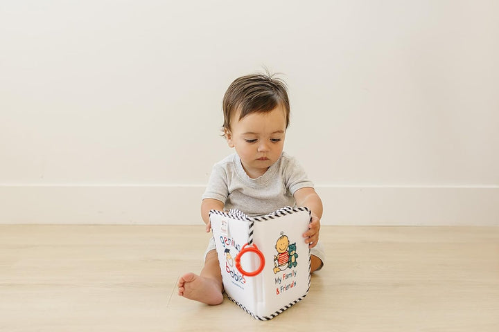 Baby'S First Photo Album - My First Family Photo Album for Baby - Soft Fabric, Baby Safe, Easy to Clean, Holds 17 Photos, Personalize with Your Favorite Pictures, No Hard Edges -
