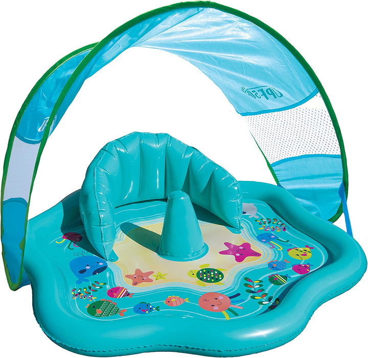 Infant Baby Pool Floats, Free Swimming, Super Buoyant – Ages 6-24 Months – Multiple Colors/Styles – Adjustable Canopies and Seats, Splash & Play Baby Floaties
