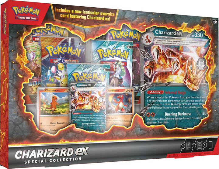 Pokemon TCG: Charizard Ex Special Collection - 5 Packs, Promos