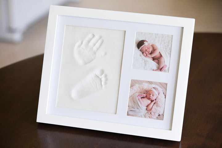 Baby Footprint Kit & Keepsake | Baby Handprint Kit | Baby Hand and Footprint Kit (Alpine White, Standard)