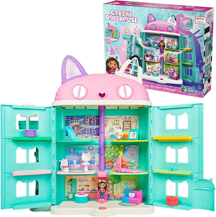 Gabby’S Dollhouse, Sweet Dreams Bedroom with Pillow Cat Figure and 3 Accessories, 3 Furniture and 2 Deliveries, Kids Toys for Ages 3 and Up