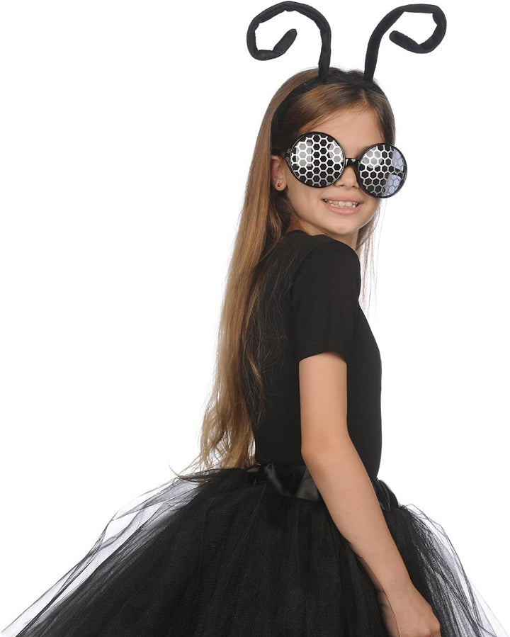 Bug Antenna Headband and Glasses - Insect Costume Headbands for Women and Kids - Bug Glasses and Headpiece - Moth Costume Accessories