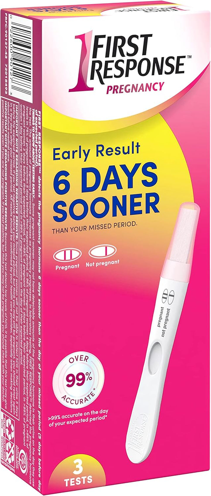 Early Result Pregnancy Test, 3 Count Pack