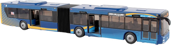 MTA New York City Bus 16" Articulated Bus RT8571 Toy, Blue , Brown