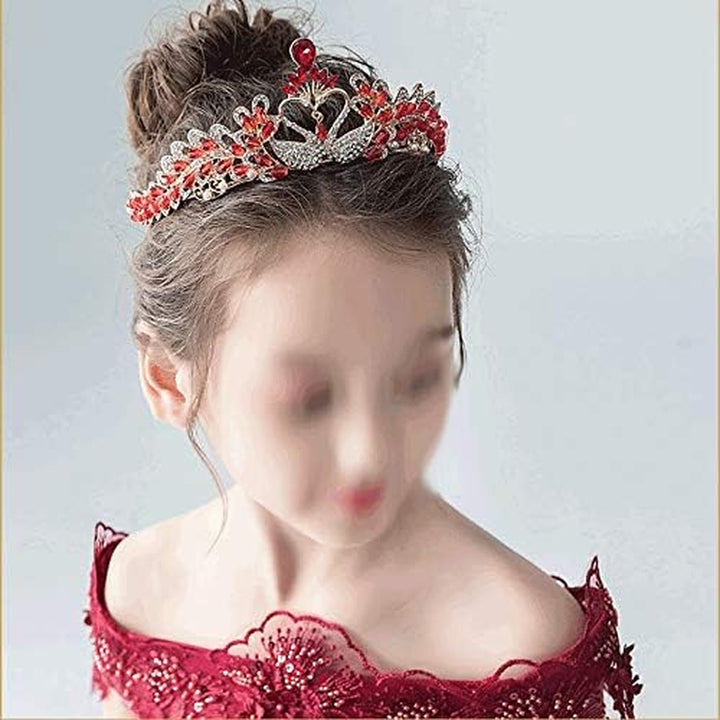Children Crown Accessories Princess Crown Hair Jewelry Rhinestone Tiaras Diadems Kids Hair Ornaments Party Girls Gift