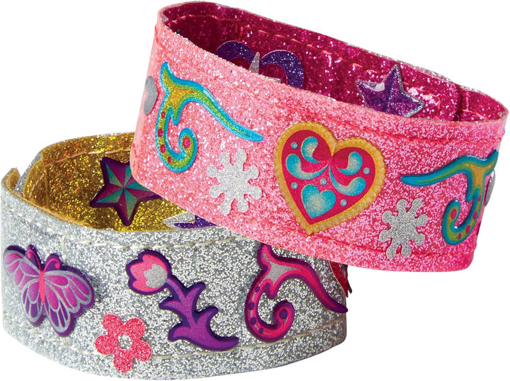 Design-Your-Own Bracelets with 100+ Sparkle Gem and Glitter Stickers