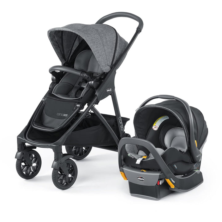 Corso LE Modular Travel System, Corso LE Stroller with Keyfit 35 Infant Car Seat and Base, Stroller and Car Seat Combo, Infant Travel System | Veranda/Grey