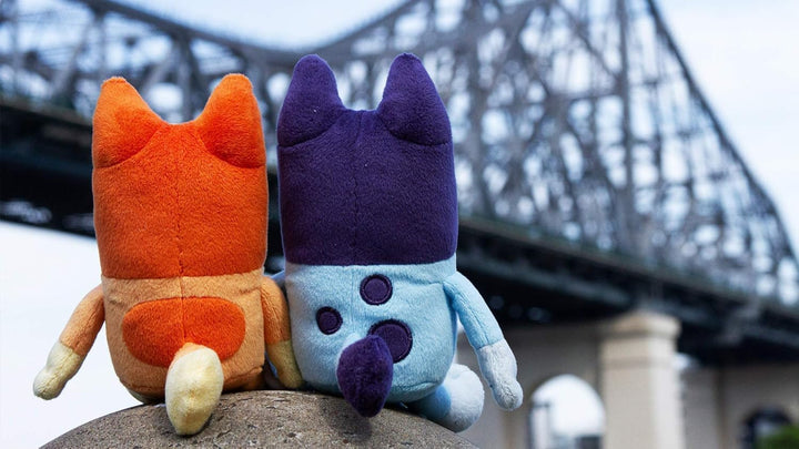& Bingo Small Plush Bundle – 2 Pack Soft Stuffed Animals for Kids, Perfect Size for Little Hands, Cuddly Travel Toys, Embroidered Faces, Gift for Toddlers Ages 3+