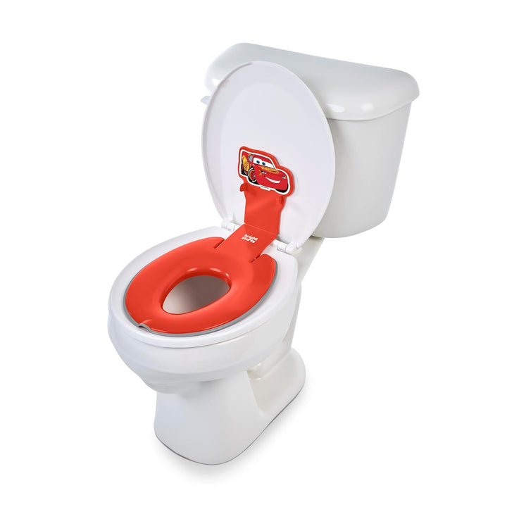 Disney Baby Minnie Mouse Flip & Sit Potty Training Seat, Attaches to Toilet Securely, Space Saving Design Fits Most Toilets