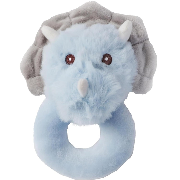 Bearington Baby Touchdown, 5.5 Inch Plush Stuffed Baby Football Soft Ring Rattle - Newborn Toys - Soft Rattle