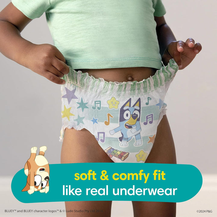 Training Pants - Easy Ups Boys & Girls Bluey - Size 3T-4T, 124 Count, Children'S Potty Underwear (Packaging May Vary)