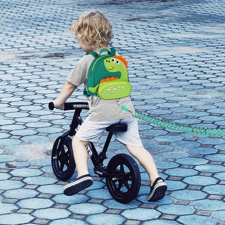 Toddler Harness Backpack Leash, Cute Dinosaur Backpacks with anti Lost Wrist Link, Cute Mini Child Backpack Wristband Tether Strap and Protection Leashes for Boys Girls Aged 1-3 Years