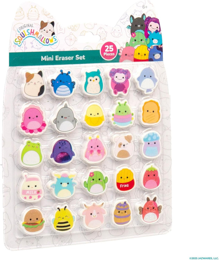 Original Squishmallows Mini Eraser Set, 25 Small Squishmallows Erasers, Cute School Supplies, Cute Stationery Supplies, Fun Office Supplies, Kids Journal Accessories, Sketch Journal Stationery